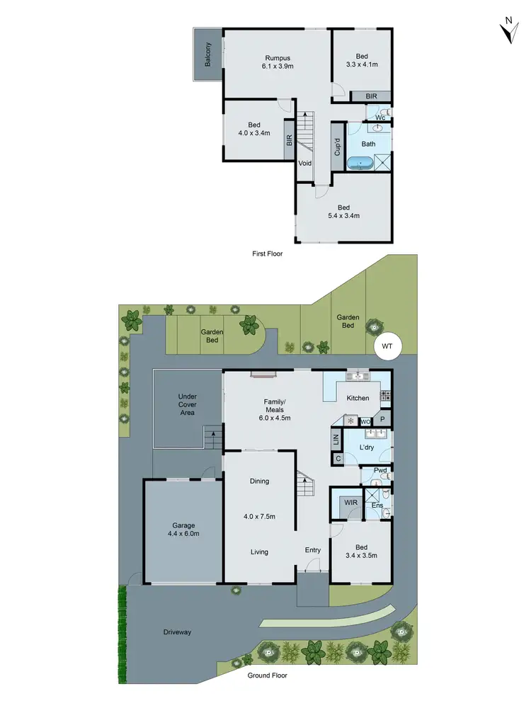 Floorplan of Homely townhouse listing, 23B Logie Street, Oakleigh VIC 3166