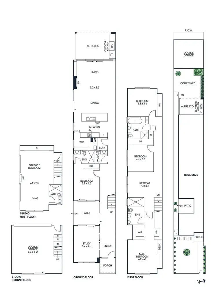 Floorplan of Homely townhouse listing, 75 Schutt Street, Newport VIC 3015