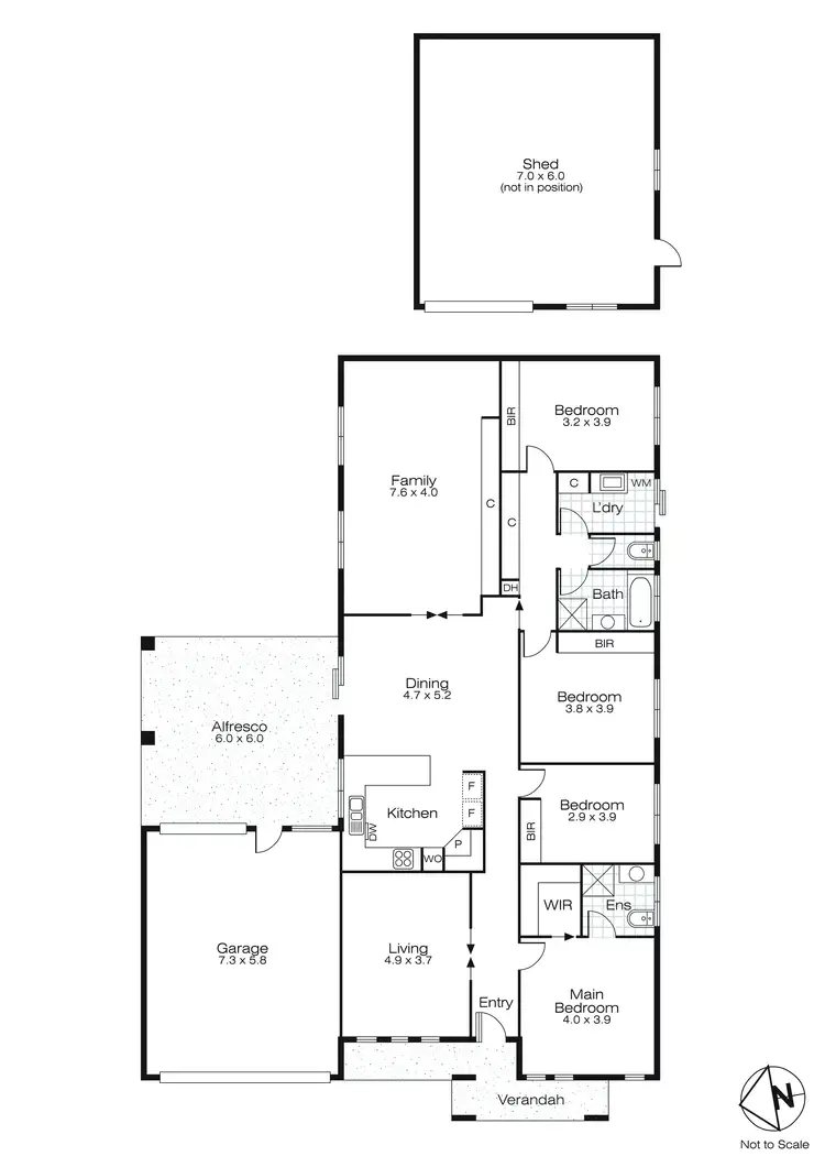 Floorplan of Homely house listing, 223 Kossuth Street, Sebastopol VIC 3356