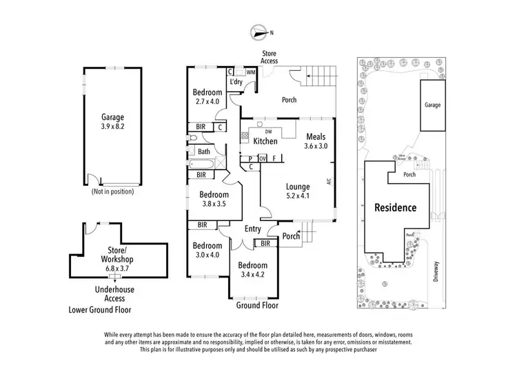 Floorplan of Homely house listing, 57 Quinn Street, Heidelberg VIC 3084