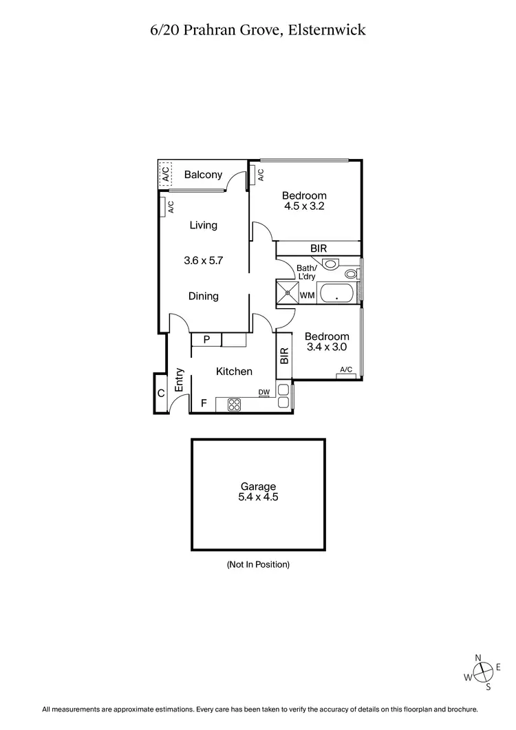 Floorplan of Homely apartment listing, 6/20 Prahran Grove, Elsternwick VIC 3185