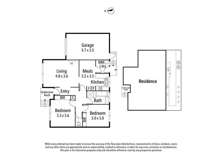Floorplan of Homely unit listing, 3/172 Hawdon Street, Heidelberg VIC 3084