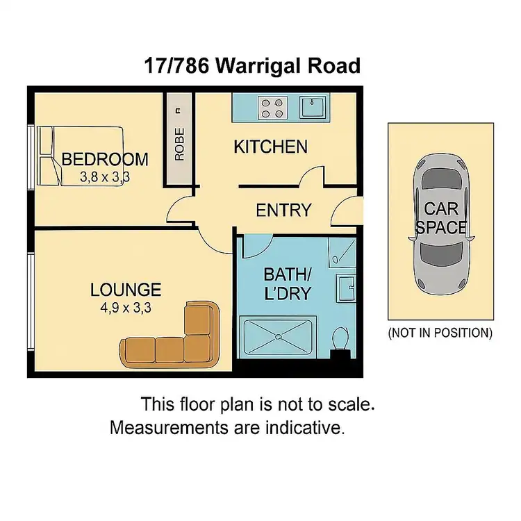 Floorplan of Homely apartment listing, 17/786 Warrigal Road, Malvern East VIC 3145