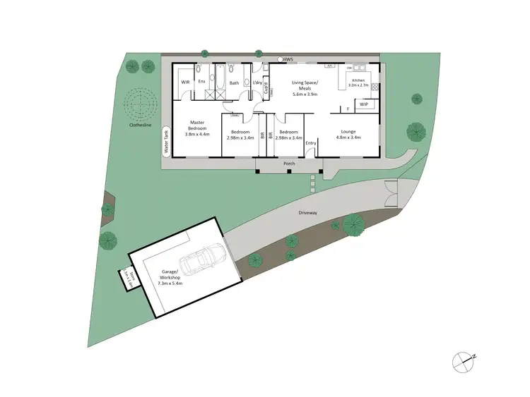 Floorplan of Homely house listing, 4 Avon Court, Ocean Grove VIC 3226