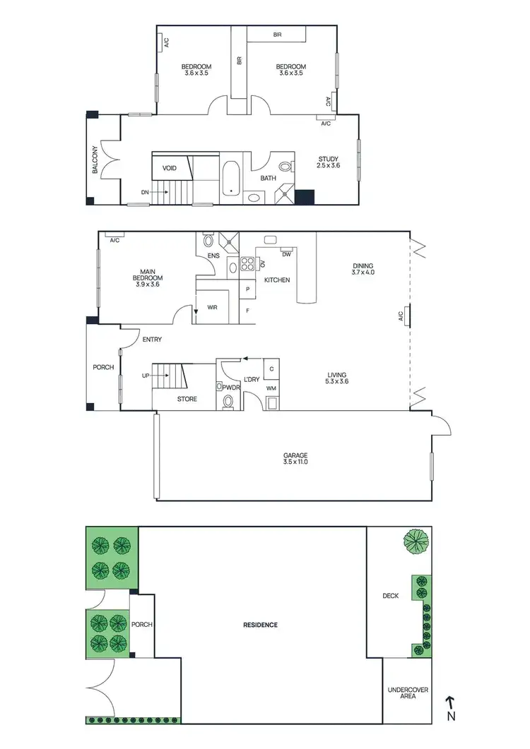 Floorplan of Homely townhouse listing, 19 Kingham Street, Newport VIC 3015