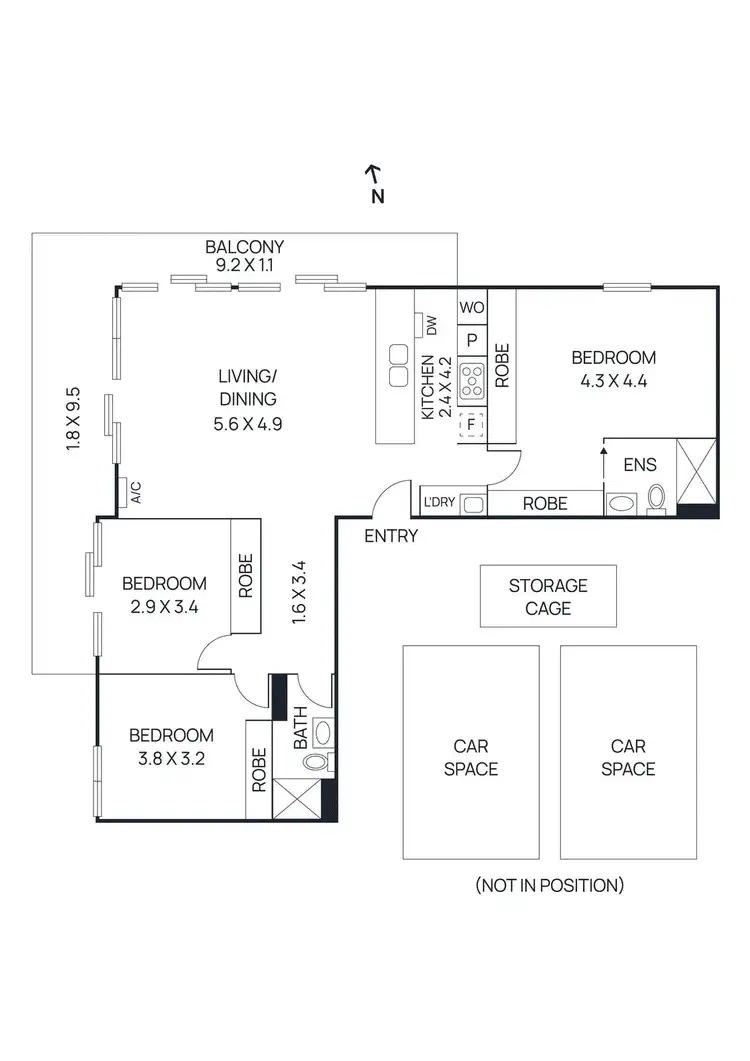 Floorplan of Homely apartment listing, 201/26-32 Pryor Street, Eltham VIC 3095