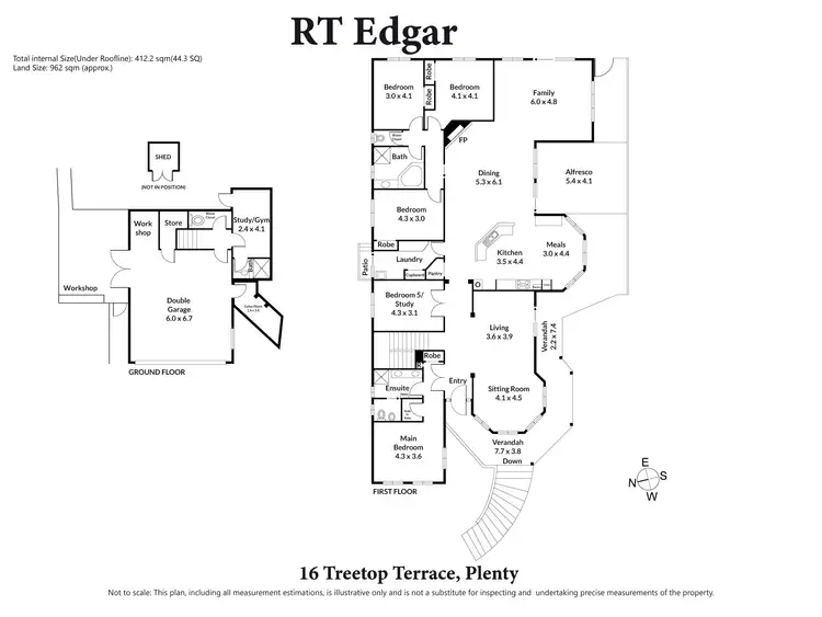 Floorplan of Homely house listing, 16 Treetop Terrace, Plenty VIC 3090