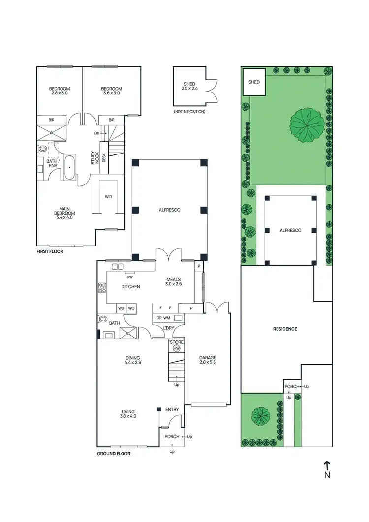 Floorplan of Homely house listing, 8 Bates Drive, Williamstown VIC 3016