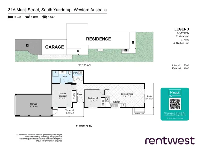 Floorplan of Homely villa listing, 31A Munji Street, South Yunderup WA 6208