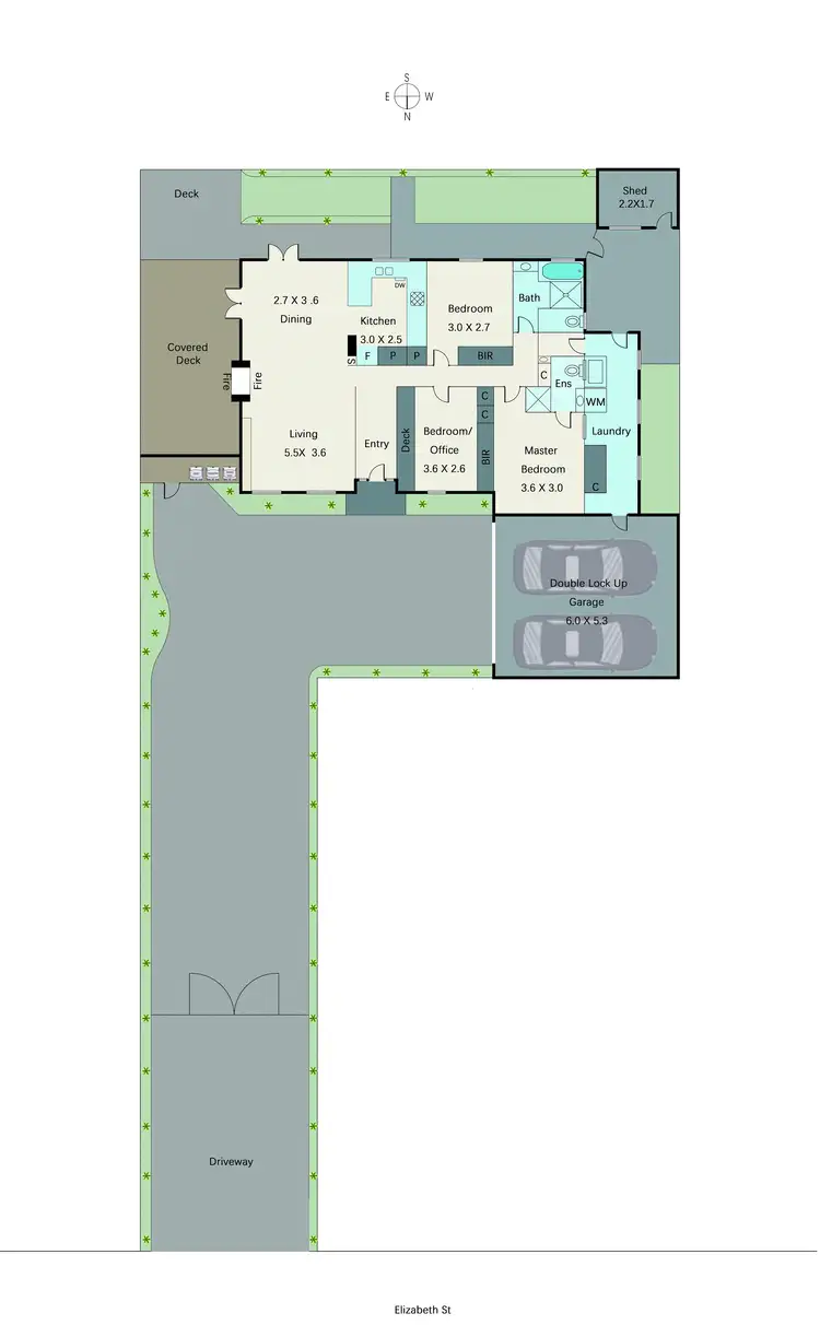 Floorplan of Homely unit listing, 2/42 Elizabeth Street, Bentleigh East VIC 3165