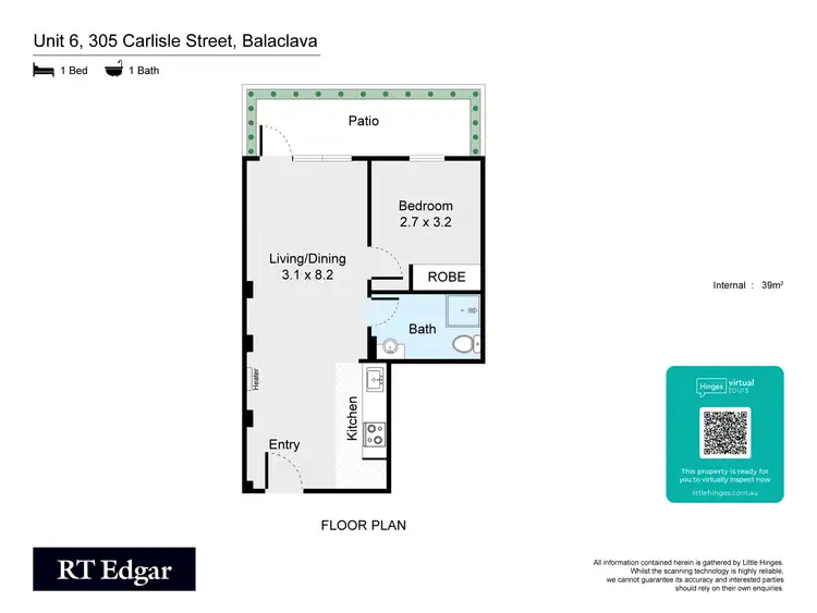 Floorplan of Homely apartment listing, 6/305 Carlisle Street, Balaclava VIC 3183