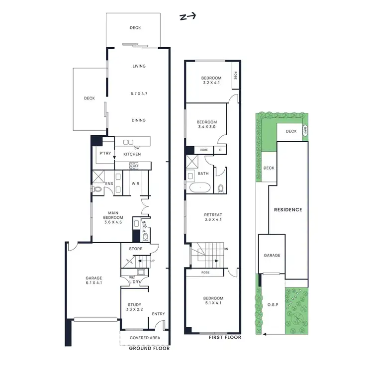 Floorplan of Homely townhouse listing, 7a Phillip Street, Bentleigh VIC 3204