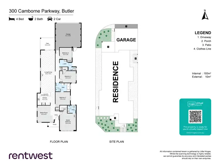 Floorplan of Homely house listing, 300 Camborne Parkway, Butler WA 6036