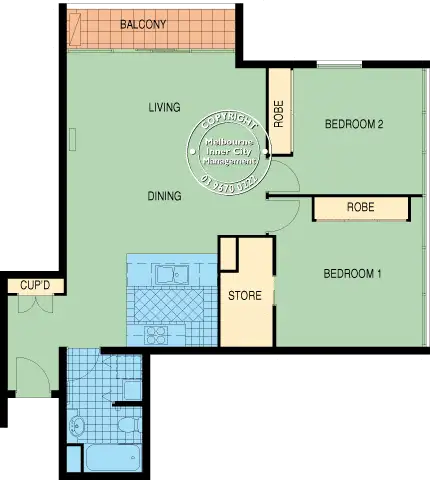 Floorplan of Homely apartment listing, 42/39 Dorcas Street, South Melbourne VIC 3205
