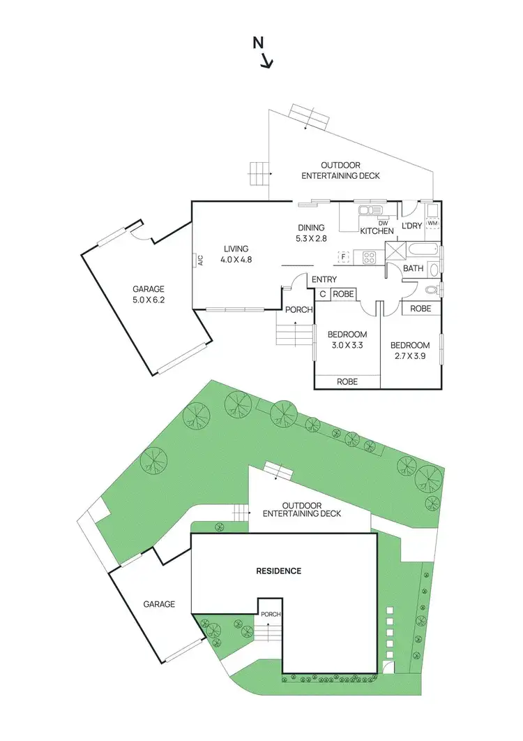 Floorplan of Homely unit listing, 21/77 McCrae Road, Rosanna VIC 3084