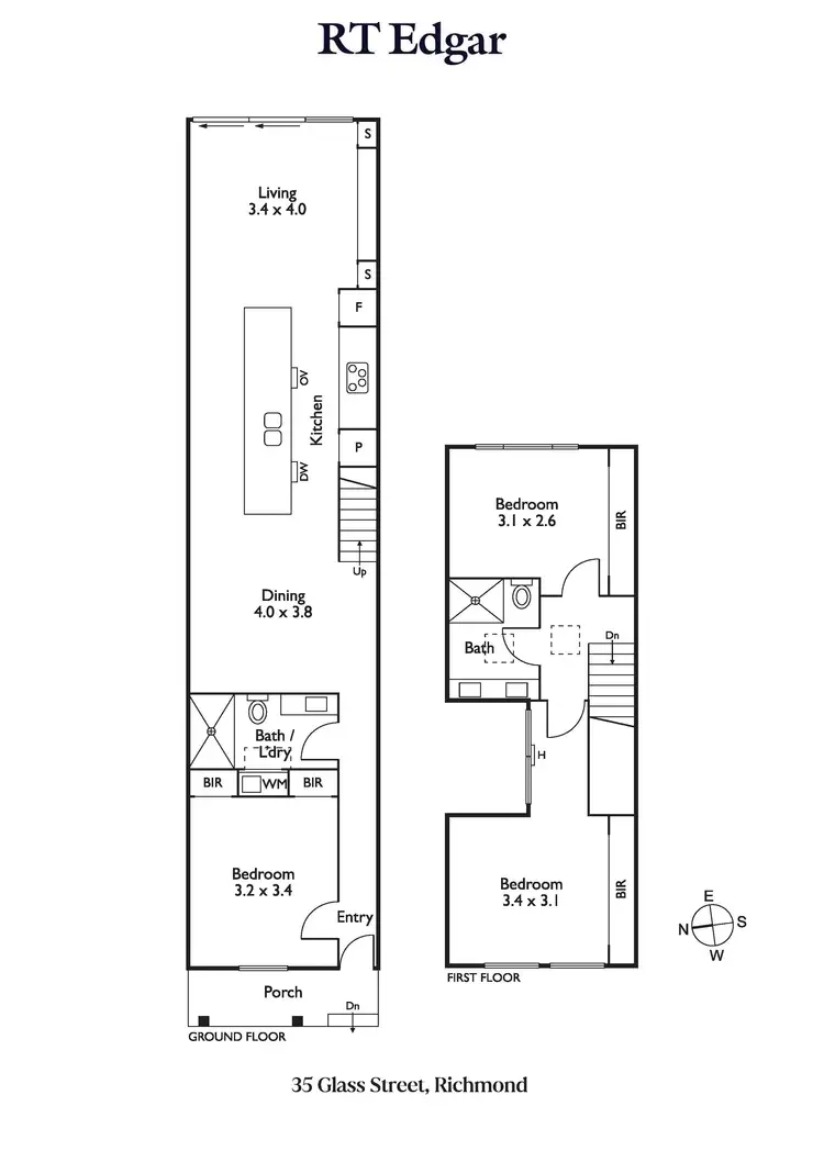 Floorplan of Homely house listing, 35 Glass Street, Richmond VIC 3121