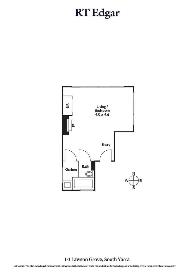 Floorplan of Homely apartment listing, 1/1 Lawson Grove, South Yarra VIC 3141