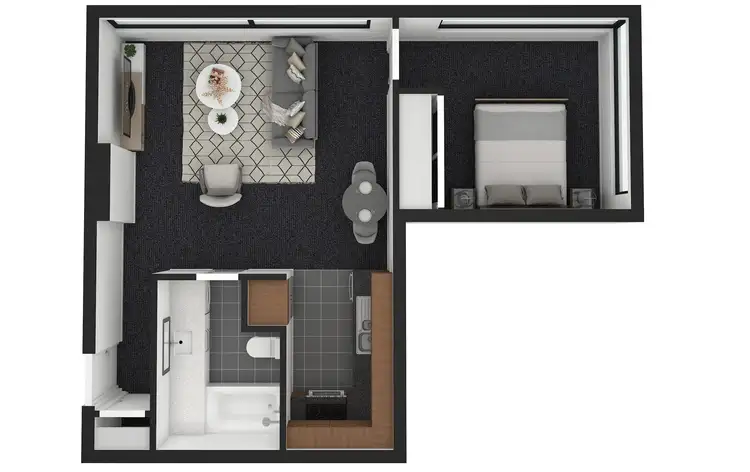 Floorplan of Homely apartment listing, 606/318 Little Lonsdale Street, Melbourne VIC 3000