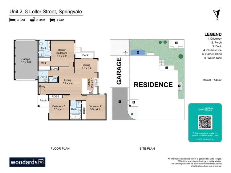 Floorplan of Homely unit listing, 2/8 Loller Street, Springvale VIC 3171