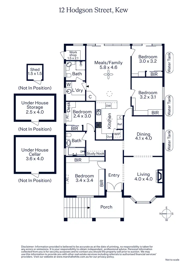 Floorplan of Homely house listing, 12 Hodgson Street, Kew VIC 3101