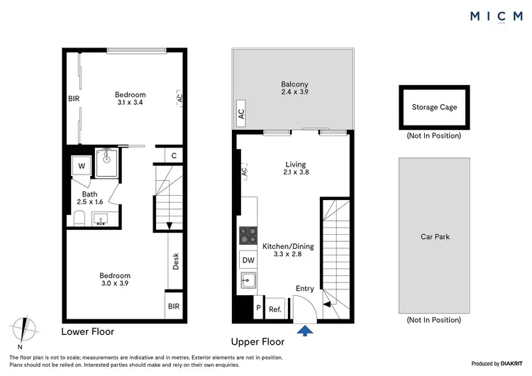 Floorplan of Homely apartment listing, 303/105 Batman Street, West Melbourne VIC 3003