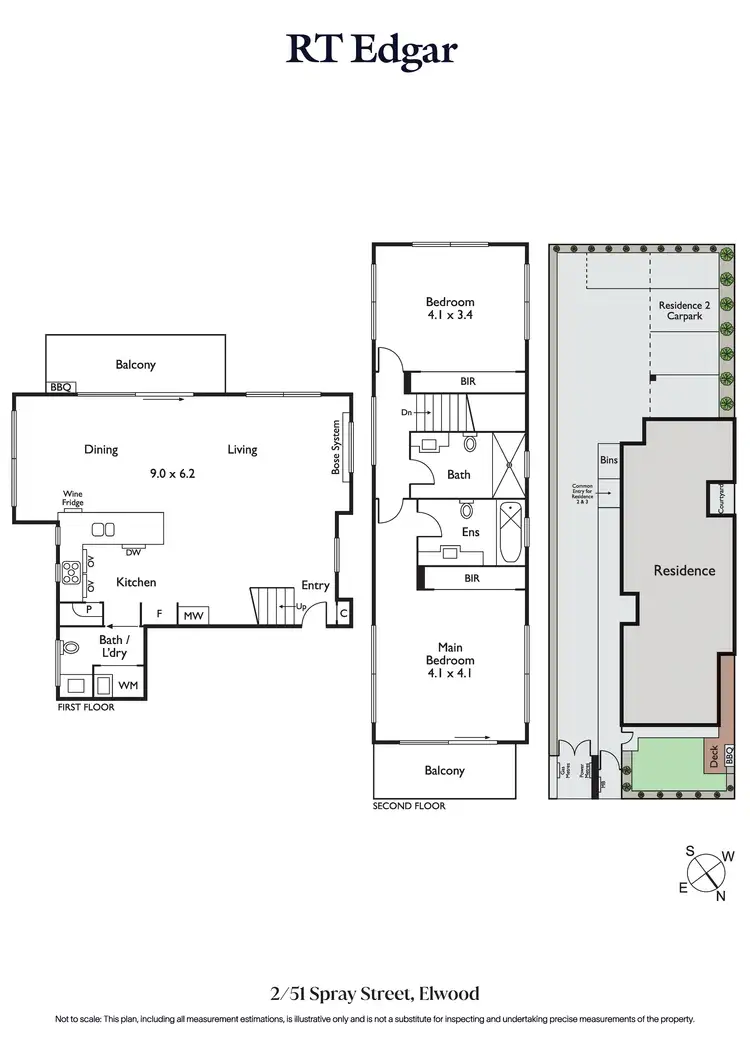 Floorplan of Homely apartment listing, 2/51 Spray Street, Elwood VIC 3184