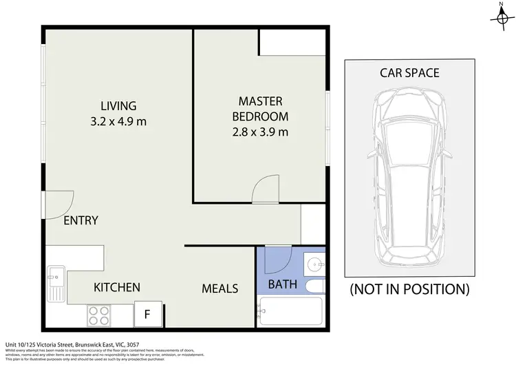 Floorplan of Homely apartment listing, 10/125 Victoria Street, Brunswick East VIC 3057