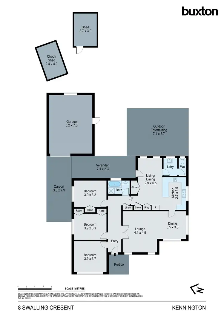 Floorplan of Homely house listing, 8 Swalling Crescent, Kennington VIC 3550