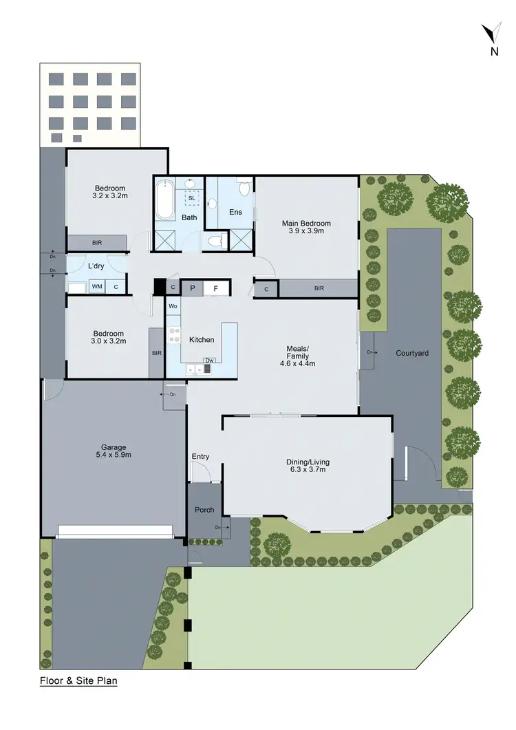 Floorplan of Homely unit listing, 1/6 Imperial Avenue, Mount Waverley VIC 3149