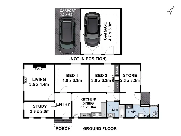 Floorplan of Homely house listing, 123 Carr Street, East Geelong VIC 3219