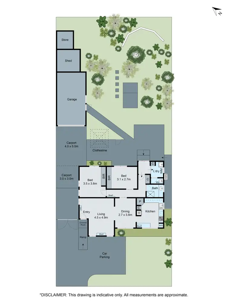Floorplan of Homely house listing, 44 Electra Avenue, Ashwood VIC 3147