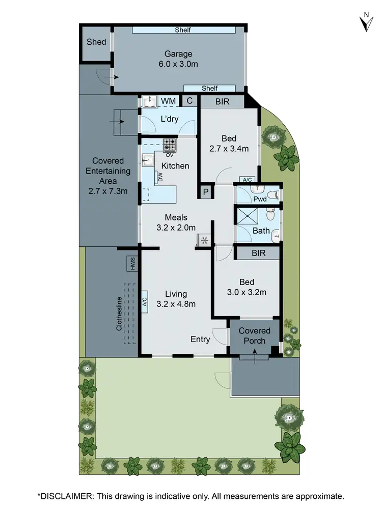 Floorplan of Homely unit listing, 1/36 Heath Avenue, Oakleigh VIC 3166