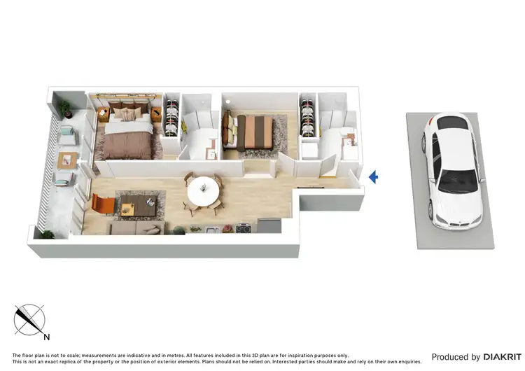 Floorplan of Homely apartment listing, 1101/118 Kavanagh Street, Southbank VIC 3006