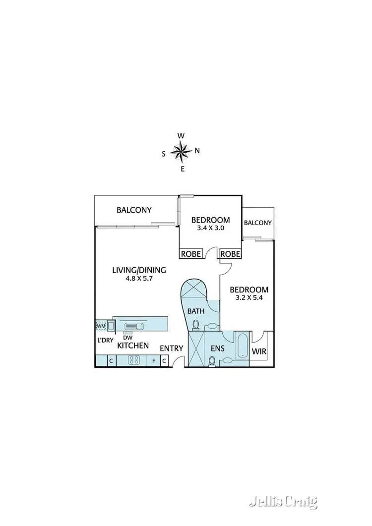 Floorplan of Homely apartment listing, 802/668 Swanston Street, Carlton VIC 3053