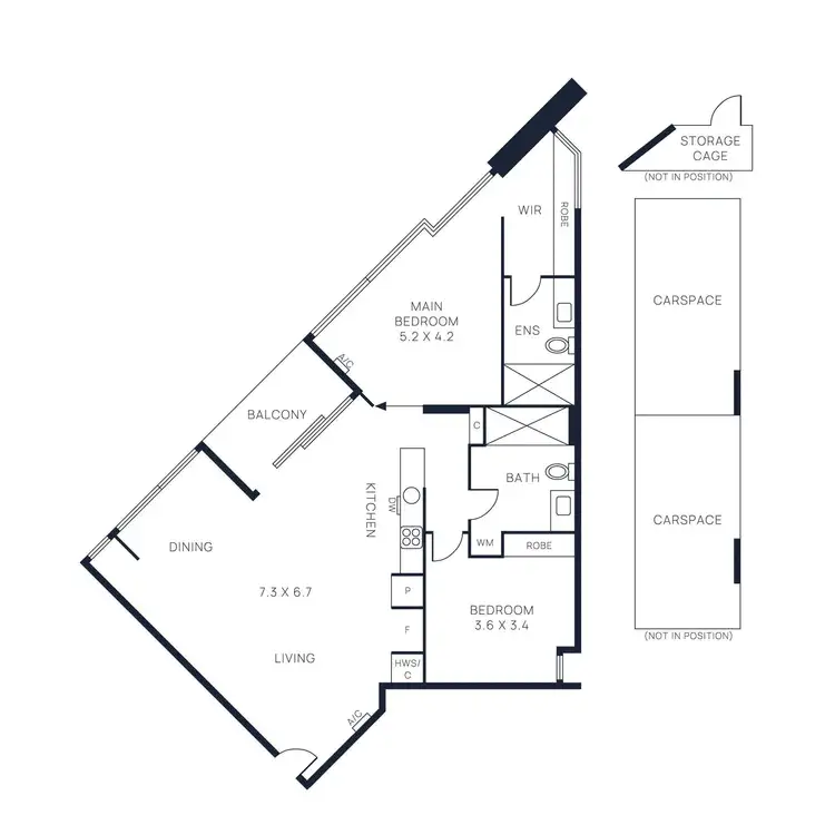 Floorplan of Homely apartment listing, 35/568 New Street, Brighton VIC 3186