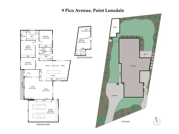 Floorplan of Homely house listing, 9 Pico Avenue, Point Lonsdale VIC 3225
