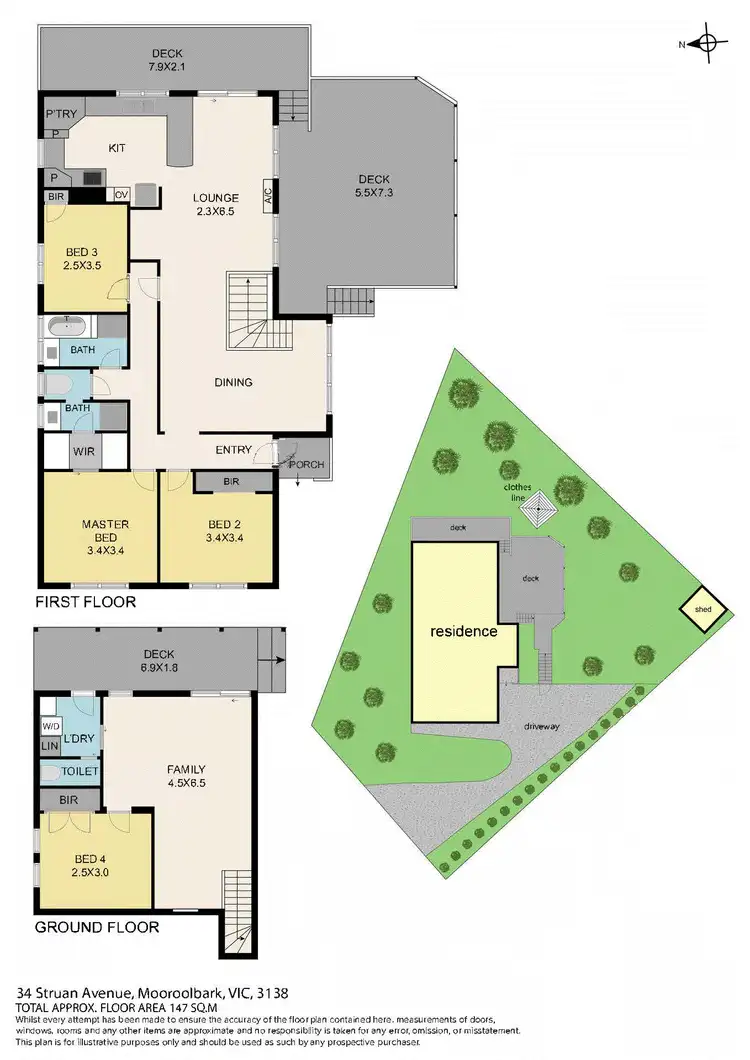 Floorplan of Homely house listing, 34 Struan Avenue, Mooroolbark VIC 3138