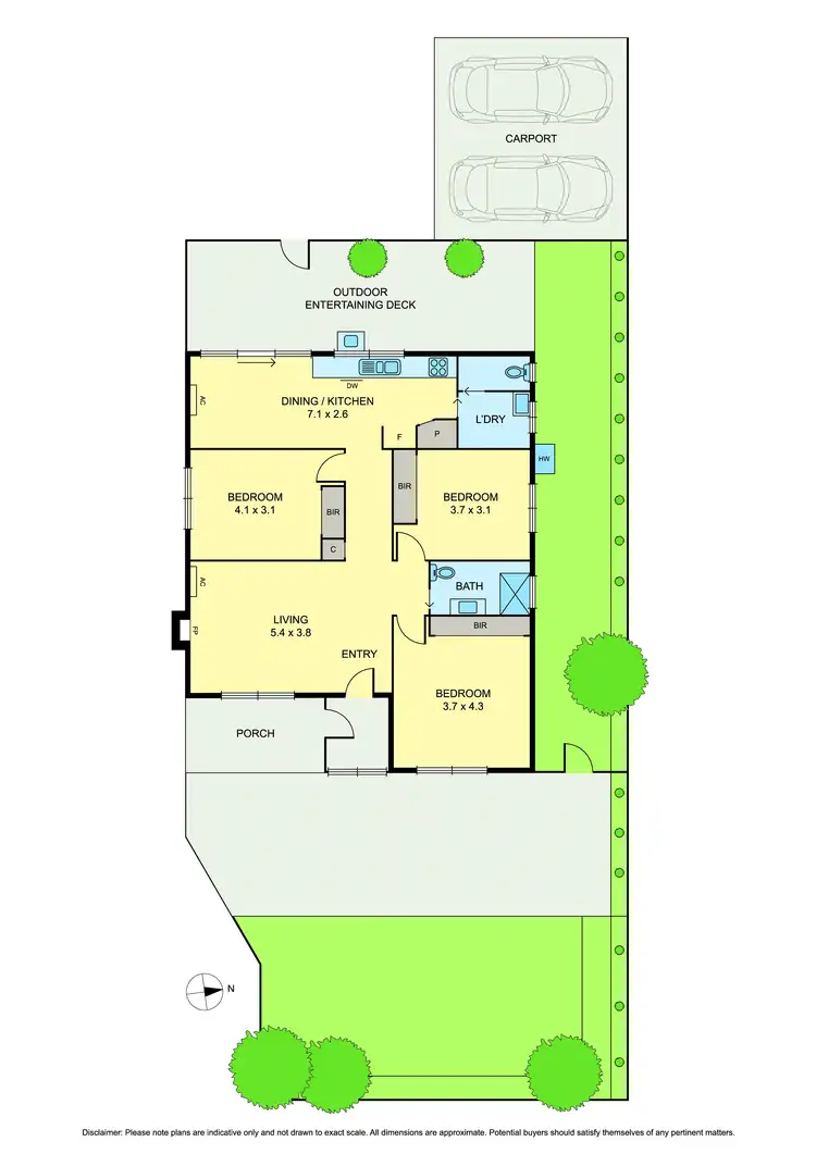 Floorplan of Homely unit listing, 1/483 Middleborough Road, Box Hill North VIC 3129