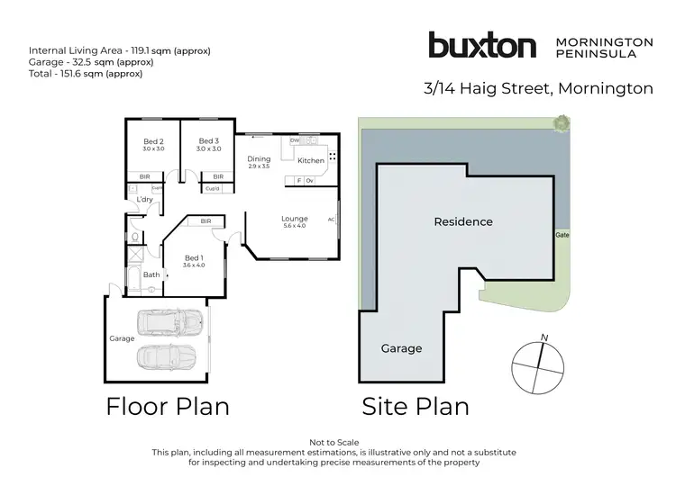 Floorplan of Homely unit listing, 3/14 Haig Street, Mornington VIC 3931