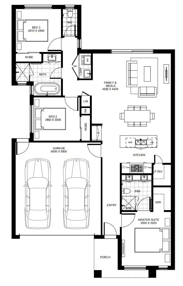Floorplan of Homely house listing, 4320 Draycott Street, Wyndham Vale VIC 3024