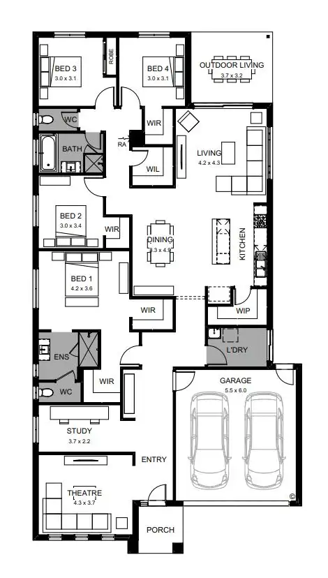 Floorplan of Homely house listing, 1149 Conferta Road, Tarneit VIC 3029