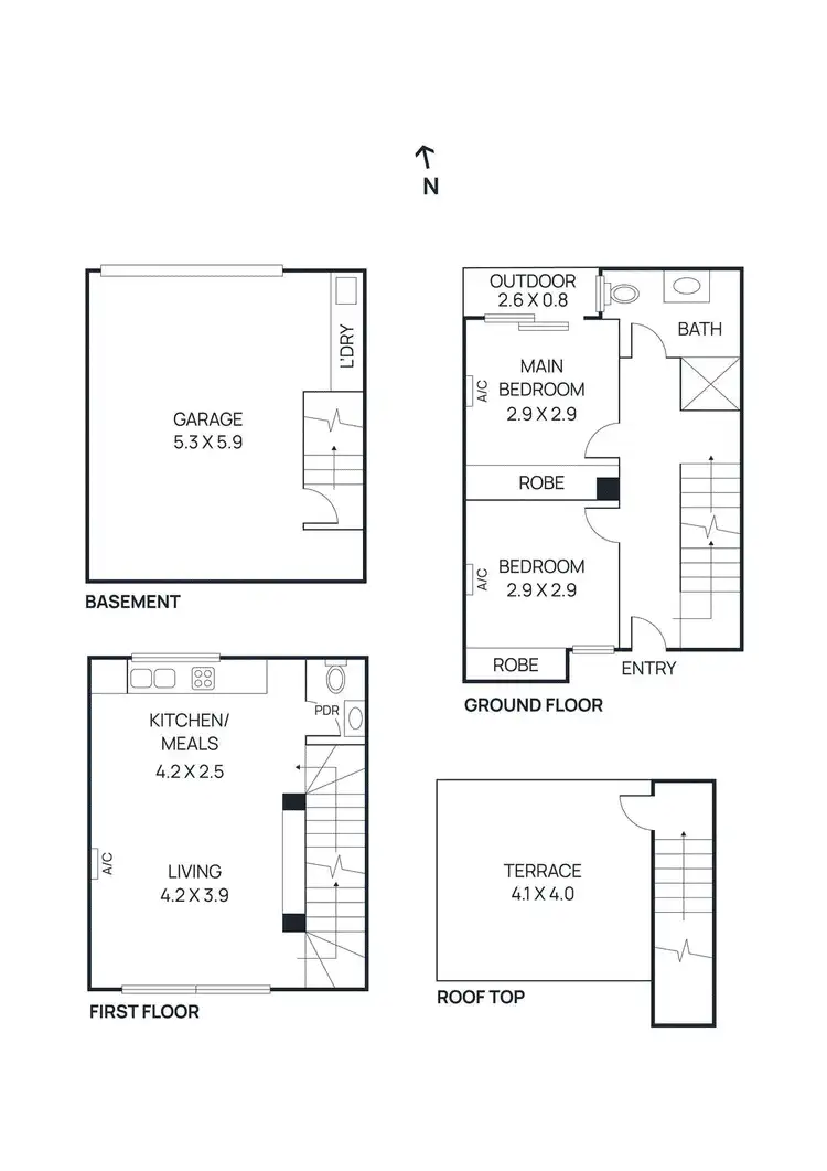 Floorplan of Homely apartment listing, 13/1007 Heidelberg Road, Ivanhoe VIC 3079