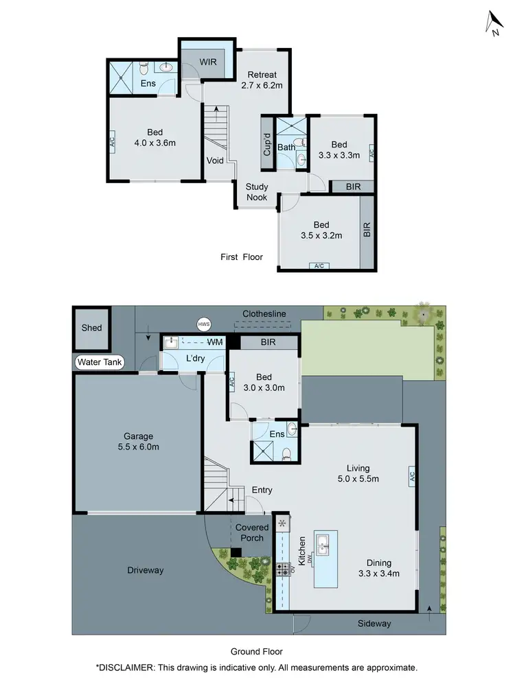 Floorplan of Homely townhouse listing, 2/8-10 McIntosh Street, Oakleigh VIC 3166