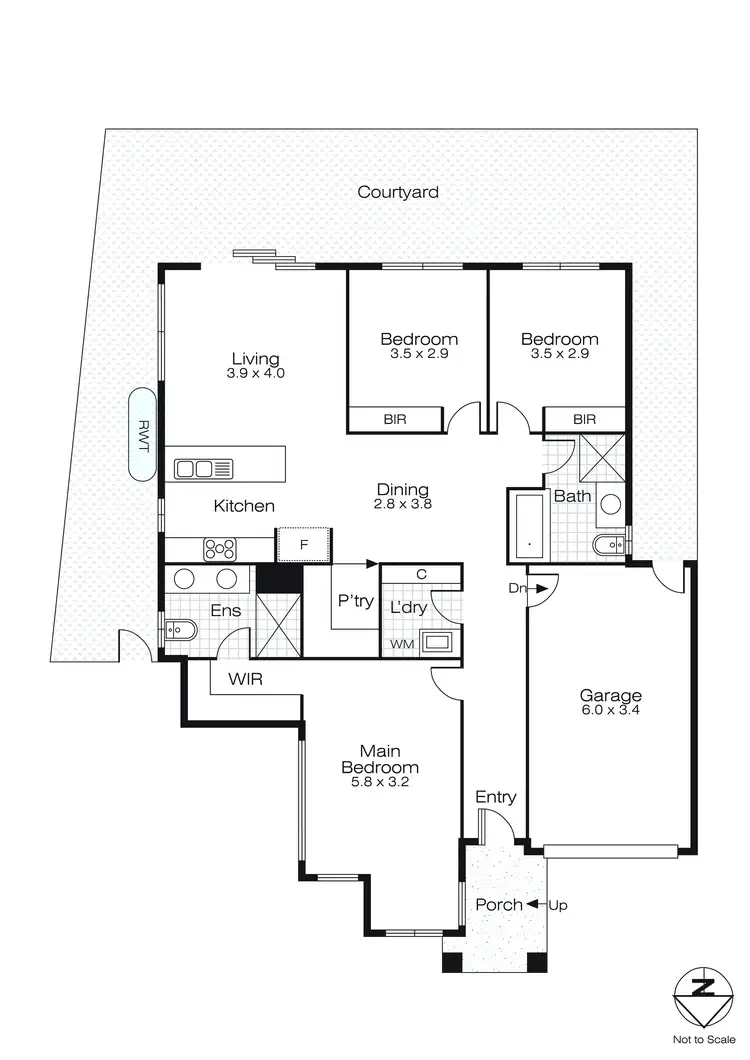 Floorplan of Homely house listing, 28 Erskine Road, Winter Valley VIC 3358