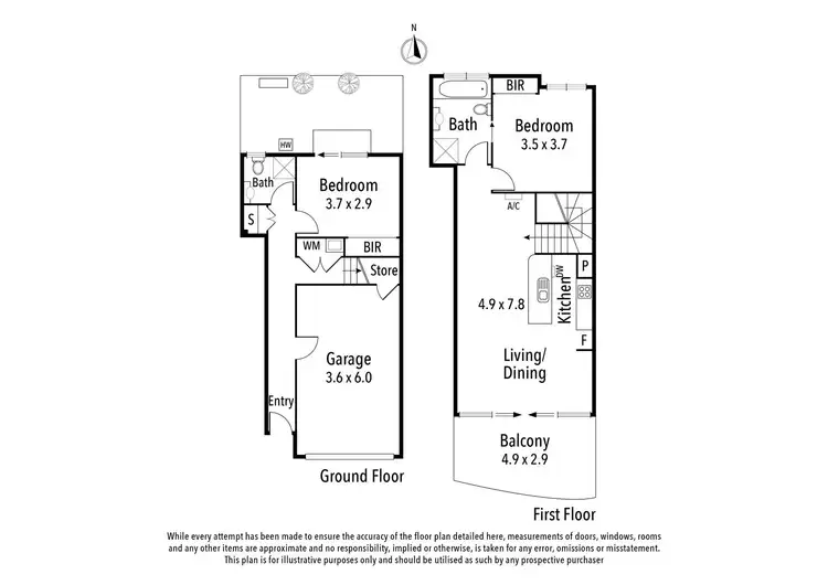 Floorplan of Homely townhouse listing, 2/3 Liberty Parade, Ivanhoe VIC 3079