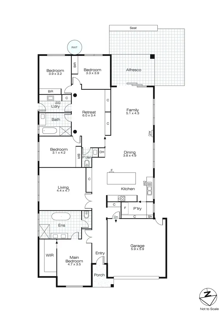 Floorplan of Homely house listing, 219 Cuthberts Road, Lucas VIC 3350