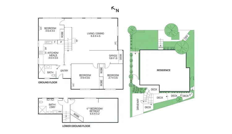 Floorplan of Homely house listing, 343 Main Road, Montmorency VIC 3094