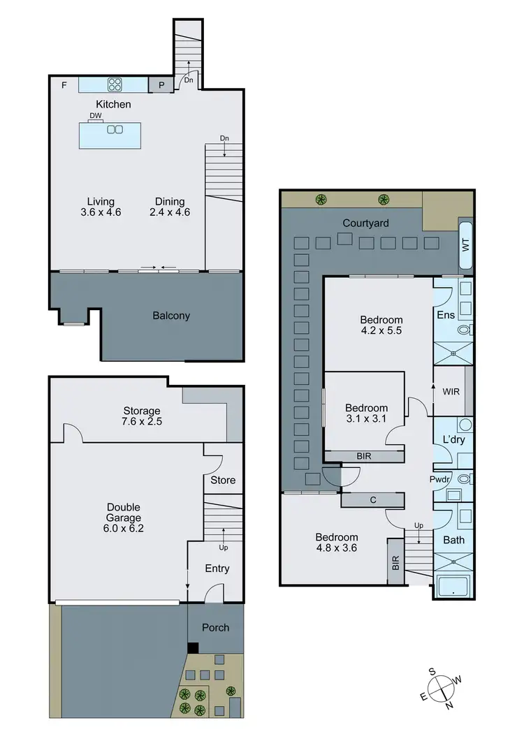 Floorplan of Homely townhouse listing, 49 Muyan Circuit, Burwood VIC 3125