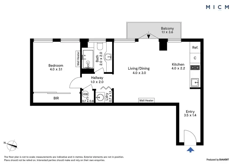 Floorplan of Homely apartment listing, 210/639 Little Bourke Street, Melbourne VIC 3000