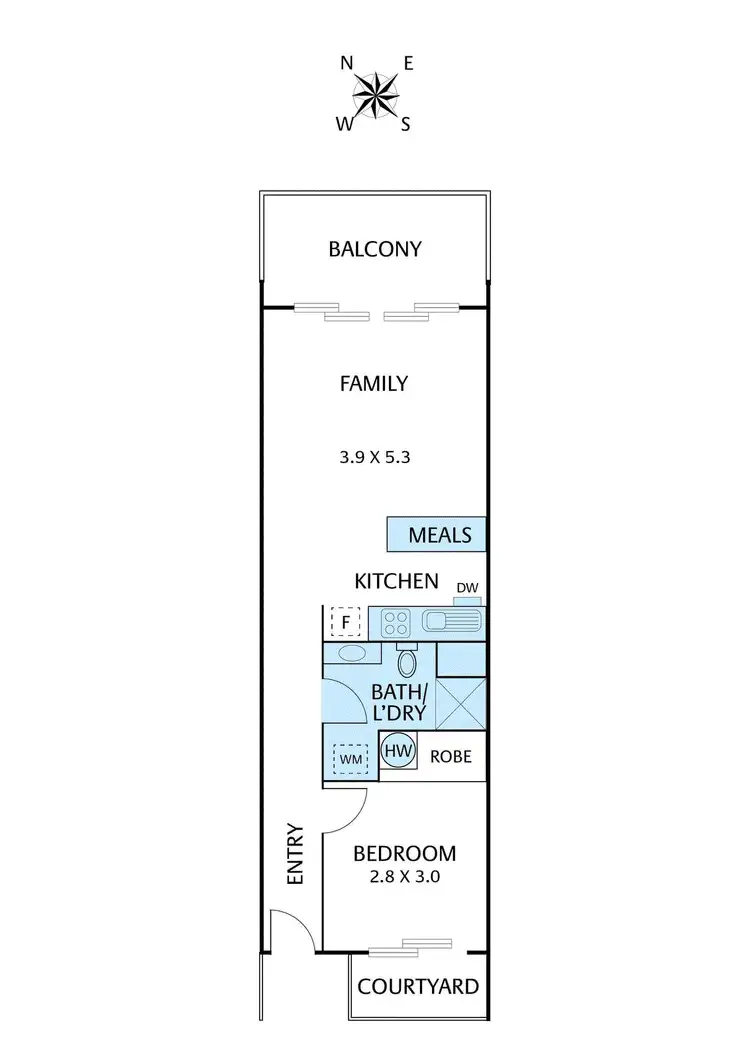Floorplan of Homely unit listing, 6/40 Rosanna Road, Heidelberg VIC 3084